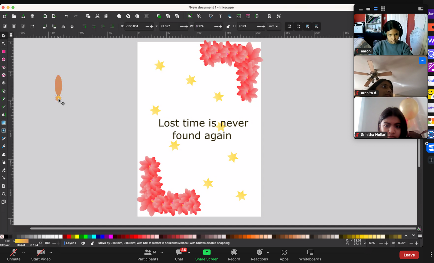 1:1 Graphic Designing(Age 9+)