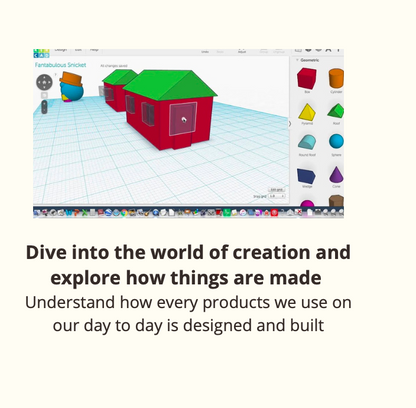 1:1. - 3D Product Designing (Age 9+)