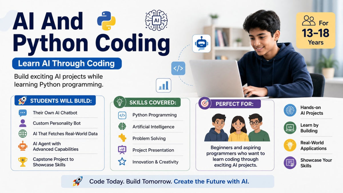 1:1 AI And Python Coding (12 Classes)