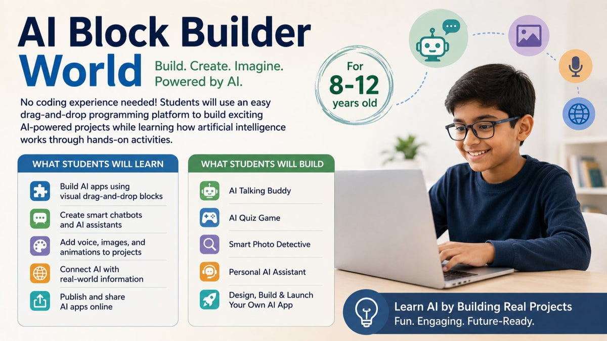 1:1 AI Block Builder World (12 Classes)